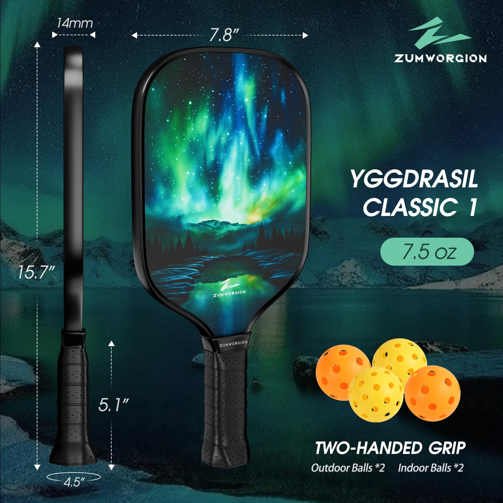 Yggdrasil Essence 1 - Pickleball Paddles Set of 2